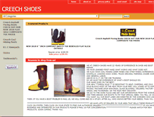 Tablet Screenshot of creechshoes.com
